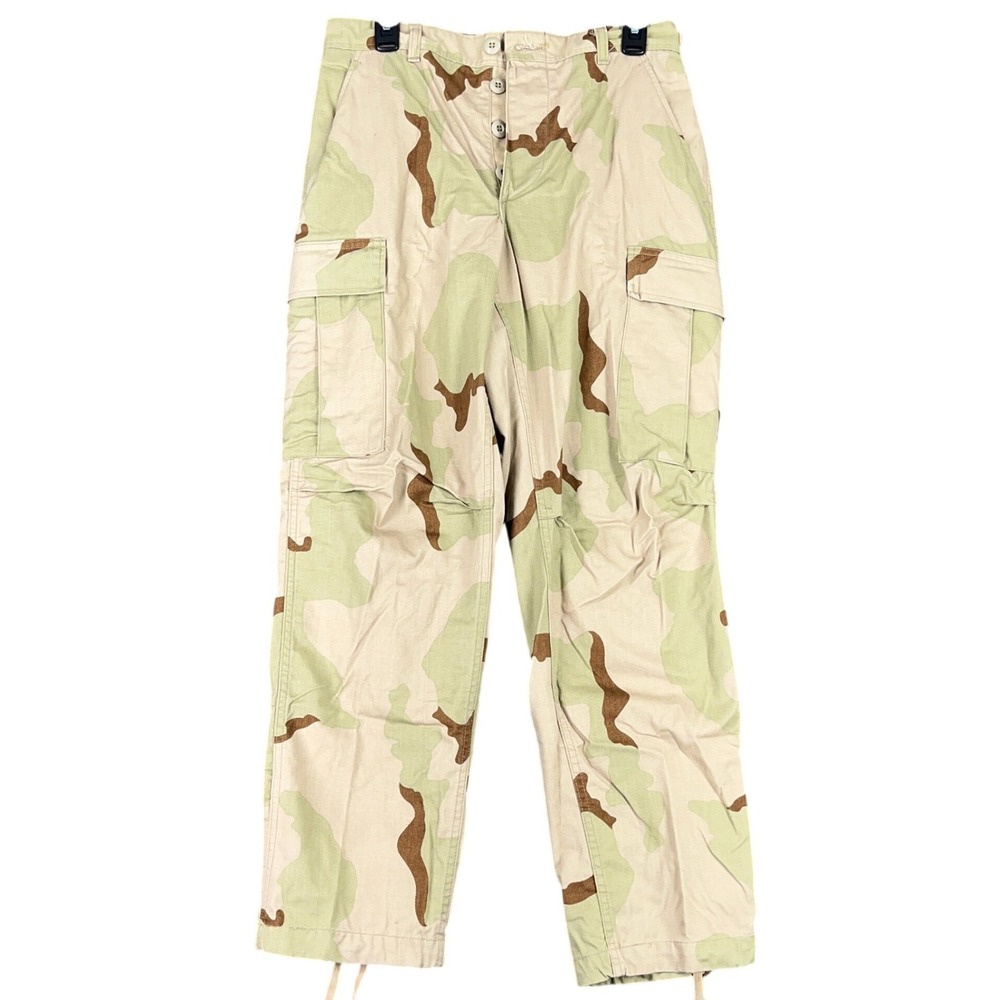 Vintage 1990s Military Desert Camouflage Cargo Pants Tactical Small Short Mens‎